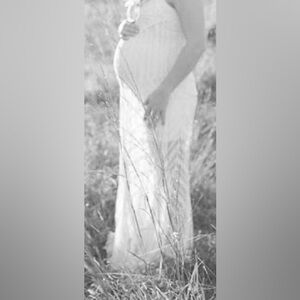 Comes with cream slip!! Free People Cream Maxi Dress